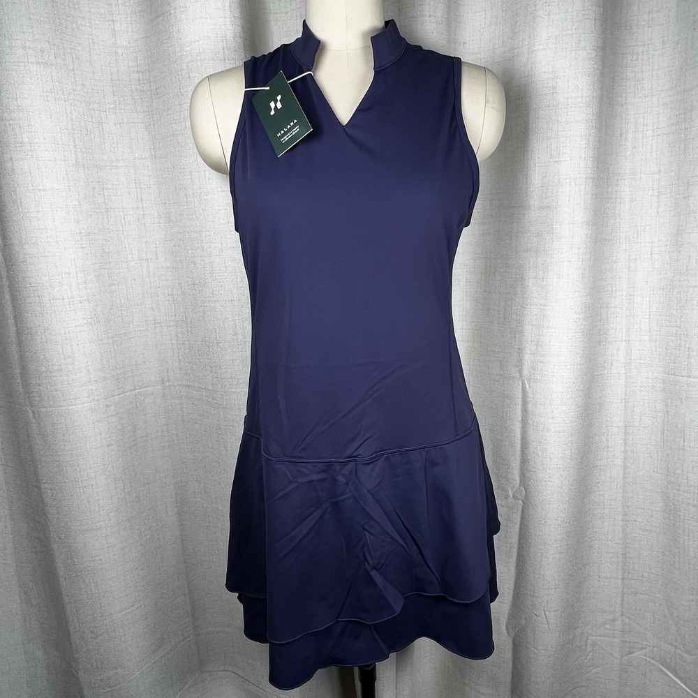 HALARA Navy Sleeveless Mini Dress